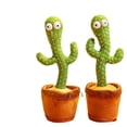 thumbnail image 1 of Puede bailar, el cactus tiembla con una escultura de arena de muñeca eléctrica, un juguete de peluche que puede aprender a hablar y cantar, regalo de cumpleaños, 1 of 3