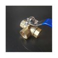 thumbnail image 4 of three way brass ball valve 1/2 inch connector and adapter, 4 of 5