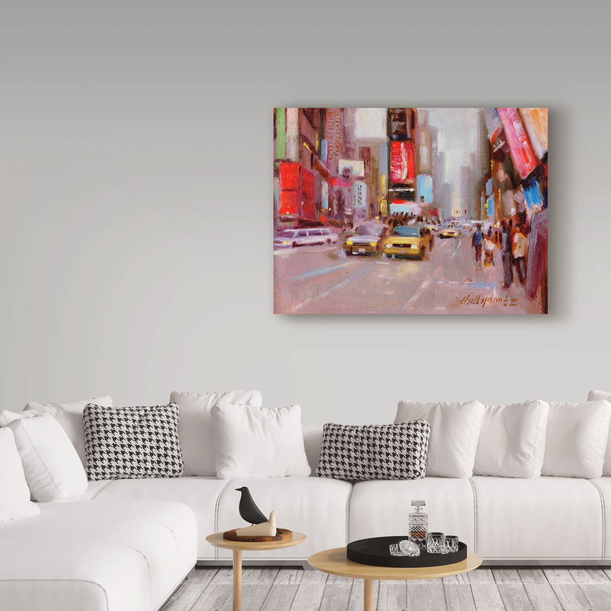 Trademark Fine Art 'Times Square Taxi' Canvas Art by Hall Groat Ii