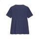 thumbnail image 5 of Craaazy Women's Casual V Neck Blouse, Solid Color Short Sleeve Button Down Shirt, Loose Fit Comfy Breathable Cotton Linen Tops for Daily Wear Gifts, 5 of 6