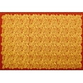 thumbnail image 1 of Ahgly Company Machine Washable Indoor Rectangle Abstract Yellow Contemporary Area Rugs, 7' x 10', 1 of 4
