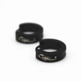 thumbnail image 4 of 2x 1 Par de Pendientes de Aro de Acero Inoxidable Negro para Hombre Y Mujer 2 piezas, 4 of 8