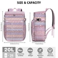 thumbnail image 2 of Colorful Abstract Cooler Backpack - 20L Insulated Leakproof Bag, Geometric Design for Beach, 2 of 6