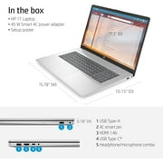 HP 17 17.3 HD+ Touchscreen Business Laptop Computer, Intel Core i5-1334U, 32GB RAM 2TB SSD, Webcam