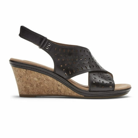 

Cobb Hill Janna Slingback Women s Black Sandals 8M
