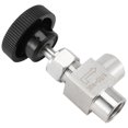 thumbnail image 3 of VáLvula de Aguja Ajustable 1/4 Pulgada áNgulo Recto Rosca Hembra SS304 para Agua GasóLeo, 3 of 10