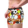 thumbnail image 2 of Balery Colorful Balls Calzoncillos bóxer para hombre, ropa interior de algodón suave y transpirable con cinturilla de nailon-Small, 2 of 5