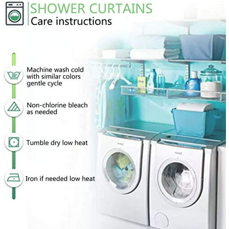 Kscd Botanical Shower Curtain, Can You Wash Shower Curtains In The Clothes Washer And Dryer