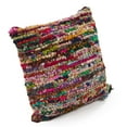 thumbnail image 5 of LR Home Nomad 26" x 26" Rainbow Textured Stripe Decorative Throw Pillow, 5 of 7