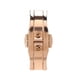thumbnail image 4 of Correa de reloj Cierre desplegable Doble botón Aleación de acero Correa de reloj Hebilla de sujeción Color rosa, 4 of 10