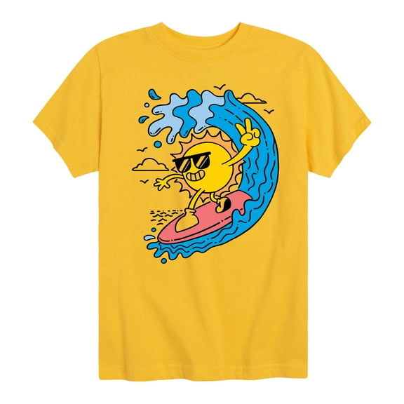 Instant Message - Sun Surfer - Toddler & Youth Short Sleeve Graphic T-Shirt