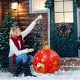 thumbnail image 3 of SHENGXINY Large Christmas Balls,Outdoor Giant Inflatable Christmas Ball,Hanging Decorations,Christmas Tree Ornaments,Creative Party Birthday Decor,Home Decor Red 24in, 3 of 6