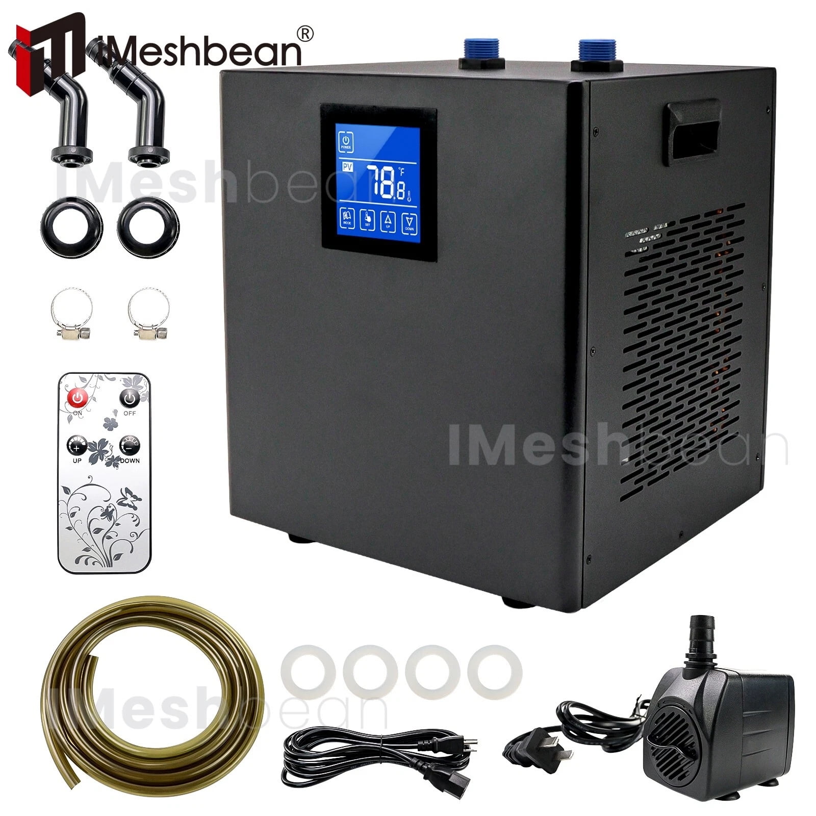 iMeshbean 300L 1/3HP Aquarium Chiller Ice Bath Water Chiller Hydroponic Fish Tank Cooler