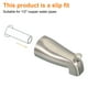 thumbnail image 4 of Uxcell 1Pack Salida de Bañera con Diverter, Grifo de Bañera de Aleación de Zinc con Diverter de Tirar para Tubo de Agua de 1/2 Pulgada para Baño Cocina, Níquel Cepillado, 4 of 6
