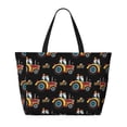 thumbnail image 2 of Honeii Cartoon Tractor for Tote Bag with Adjustable Strap,Beach Bag, Waterproof Sandproof Beach Tote Bag, Large Capacity Foldable Beach Bags, 2 of 7