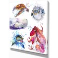 thumbnail image 2 of Amazing undersea Life Collage - Contemporary Animal Art Canvas, 2 of 3