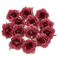 thumbnail image 2 of Walbest 10 Pack Artificial Silk Rose Flower Heads Vivid Long Lasting Flower Fake Roses for DIY Wedding Bouquets Bridal Shower Centerpieces Party Festival Decorations, Each Flower Head Diameter 3.15", 2 of 7