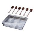 thumbnail image 4 of DOLITY Seasoning Spice Box Condiment Server Stackable Transparent Cruet Kitchen Storage 6 Grids PC, 4 of 9