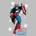 thumbnail image 2 of Women's Marvel Captain America Be My Star-Spangled Valentine  Graphic T-Shirt, 2 of 3