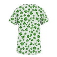 thumbnail image 3 of Craaazy Women's St Patricks Day Short Sleeve Shirts Casual V-neck Pockets Tops Gifts, 3 of 6