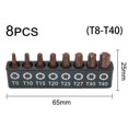 thumbnail image 2 of 8Pcs Ph/Torx Star Screwdriver Bits 25Mm Hex Magnetic Driver Bit Ratchet Wrench, 2 of 6