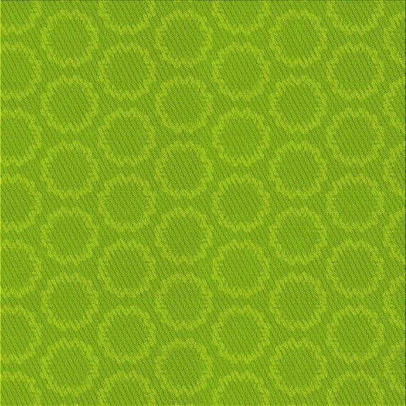 Ahgly Company Machine Washable Indoor Square Transitional Aloe Vera Green Area Rugs, 4' Square