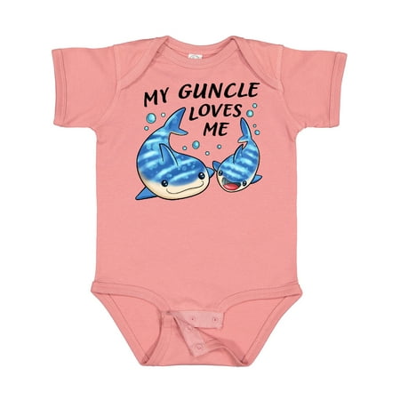 

Inktastic My Guncle Loves Me- Whale Shark Boys or Girls Baby Bodysuit