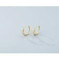 thumbnail image 4 of APIPEE Titanium Micro Cubic Zirconia Hinged Nose Hoop Ring Jewelry Unisex, 4 of 7