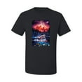 thumbnail image 2 of Wild Bobby, Colorful Horses Running on Forest Auroa, Animal Lover, Men Graphic Tees, Black, Small, 2 of 3