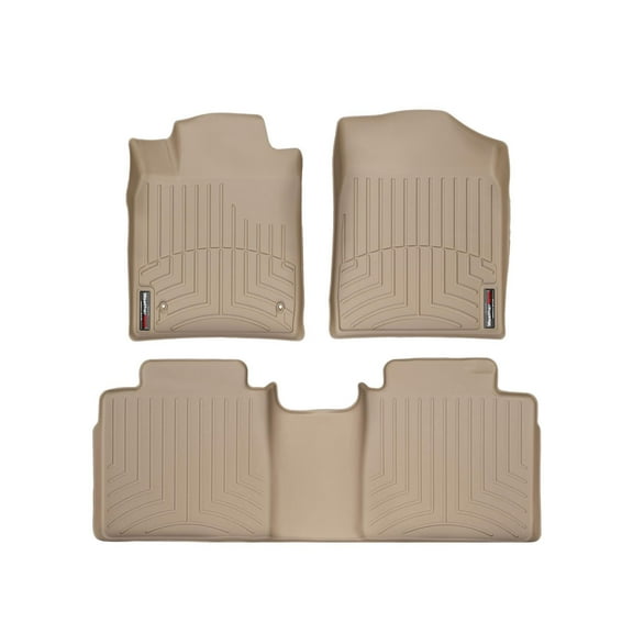WeatherTech Custom Fit FloorLiners compatible with 2005-2012 Toyota Avalon - 1st & 2nd Row, Tan