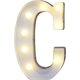 thumbnail image 1 of Letrero con letras de marquesina LED, letras del alfabeto iluminadas para decoración de bodas, fiestas en el hogar C, 1 of 5