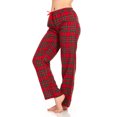 thumbnail image 2 of Womens Flannel Pajama Pants, Long Novelty Cotton Pj Bottoms, 2 of 7