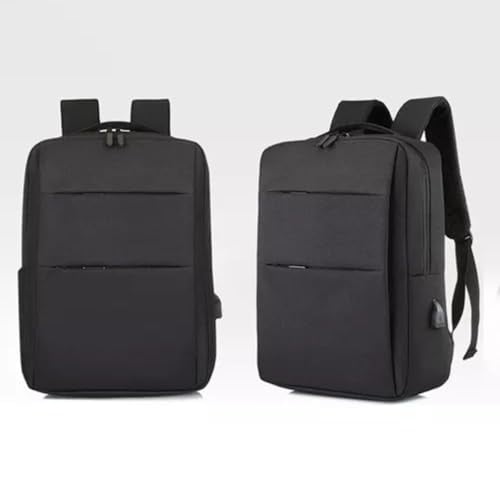 Mochila Ejecutiva Para Laptop con Puerto de Carga USB, Unisex, Súper Resistente, Ideal para Uso Escolar y Viajes. (Negro)
