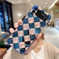thumbnail image 3 of For Samsung Galaxy Z Flip 3 5G Cover Shockproof Luxury Plaid Marble Pattern Blu-ray Phone Case, 3 of 5