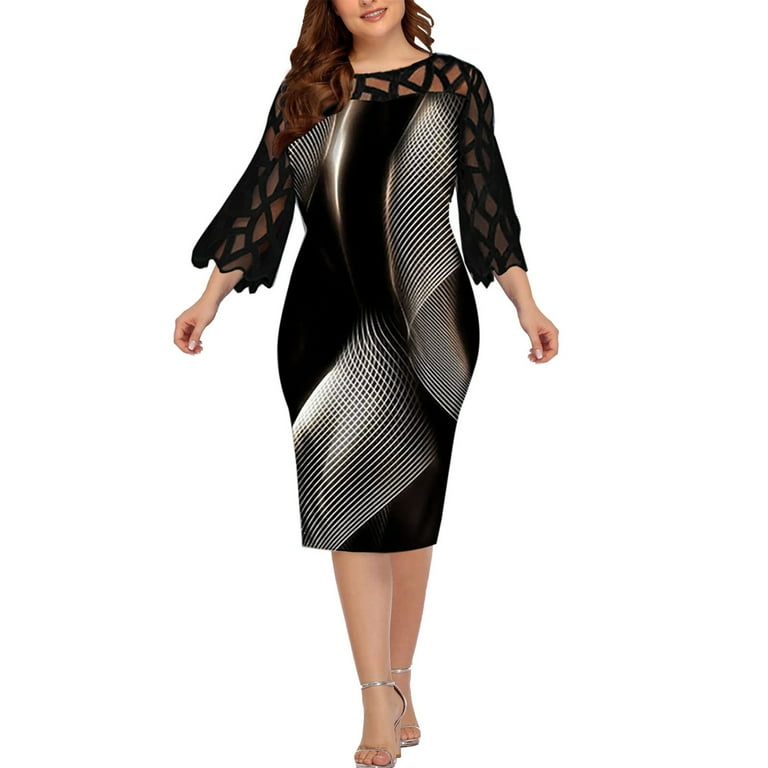 Royal blue and shop white plus size dress