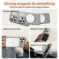 thumbnail image 3 of for iPhone 12 Pro Max Case Magnetic Phone Case [Compatible with MagSafe] TPU Bumper Hard Skin-Feel Back Slim Fit Shockproof Protective Case Cover for iPhone 12 Pro Max Men Women Girls, Gray, 3 of 7