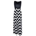 thumbnail image 3 of Plus Size Womens Long Maxi Dresses Wave Striped Sleeveless Casual Loose Summer Beach Sundress Party Cocktail, 3 of 5