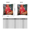 thumbnail image 4 of Funda de almohada súper suave y sexy en rojo con cremallera para dormitorio, sofá, sillón, fundas de almohada mullidas y acogedoras para todas las estaciones, almohada cuadrada, 4 of 8