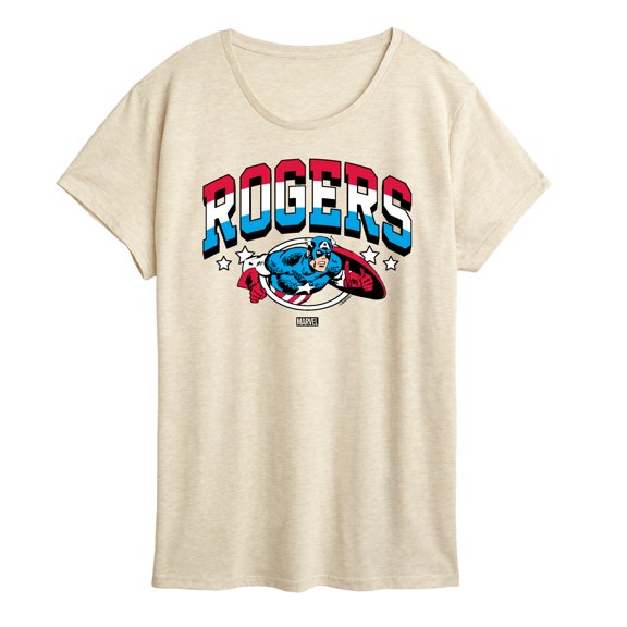 Marvel Captain America - Rogers - Women's Short Sleeve Graphic T-Shirt