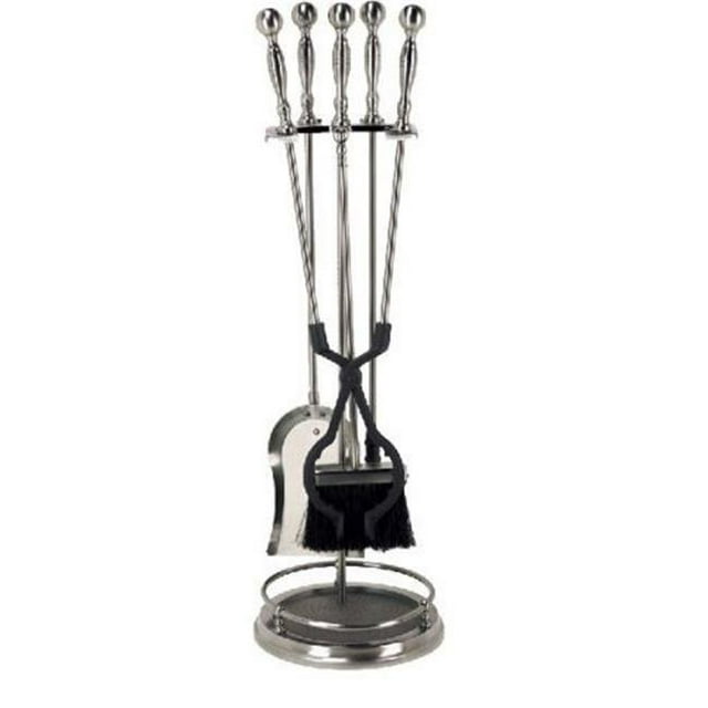 Dagan 7456 Ensemble d'Outils de Cheminée, Étain - 5 Pcs