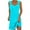Light Blue, variant on Lovzfmll Dresses for Women, Women's Casual Versatile Printed Round Neck Casual Sleeveless Suspender Dress Army Green 2XL