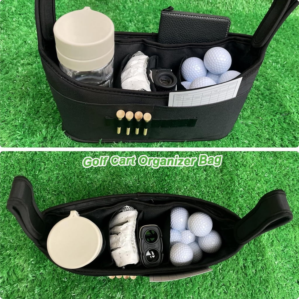 Spacious Golf Push Cart Bag Waterproof Storage System with Multiple Compartments