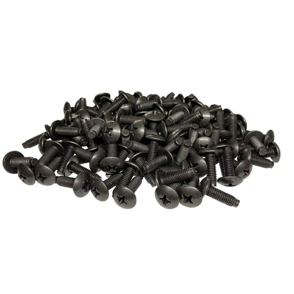 RackGold M6 Rack Screws 100 Pack - USA Made