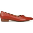 thumbnail image 2 of Naturalizer Women's Joiner Pointed Toe Ballet Flat Tomato Red Leather 9M, 2 of 5