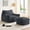 Gray, variant on ZAFLY Oversized Bean Bag Chair for Adults, Faux Fur Large Comfy Chair with Footstool, Big Lazy Floor Sofa for Gaming - Dark Gray