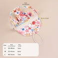 thumbnail image 4 of Spring Pet Sun Hat for Cats & Dogs - Breathable Fisherman Cap with Ear Holes, UV Protection, Adjustable Strap, Floral Design for Outdoor Use, 4 of 11