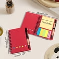 CMYYNNA 1 Pack Lined Spiral Notebook Small Notepad and Pen Set Steno ...