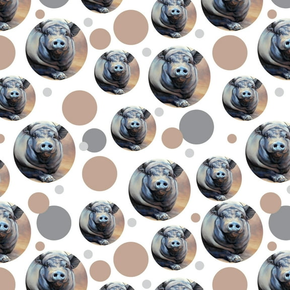 Big Large Happy Pig Hog Premium Gift Wrap Wrapping Paper Roll