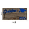 thumbnail image 2 of Wooden Graduation Keepsake Clip Holder - Basswood, Engraved Design, for Cards/Desk Decor, 2 of 4