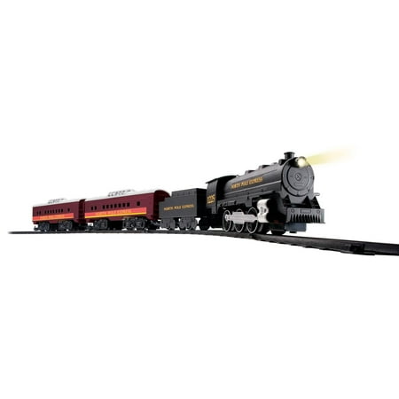 EZTEC Battery Operated North Pole Express Christmas (29 pieces plastic train set, with operating headlight)